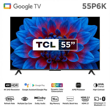 TCL 55" P6K 4K HDR TV - 55P6K