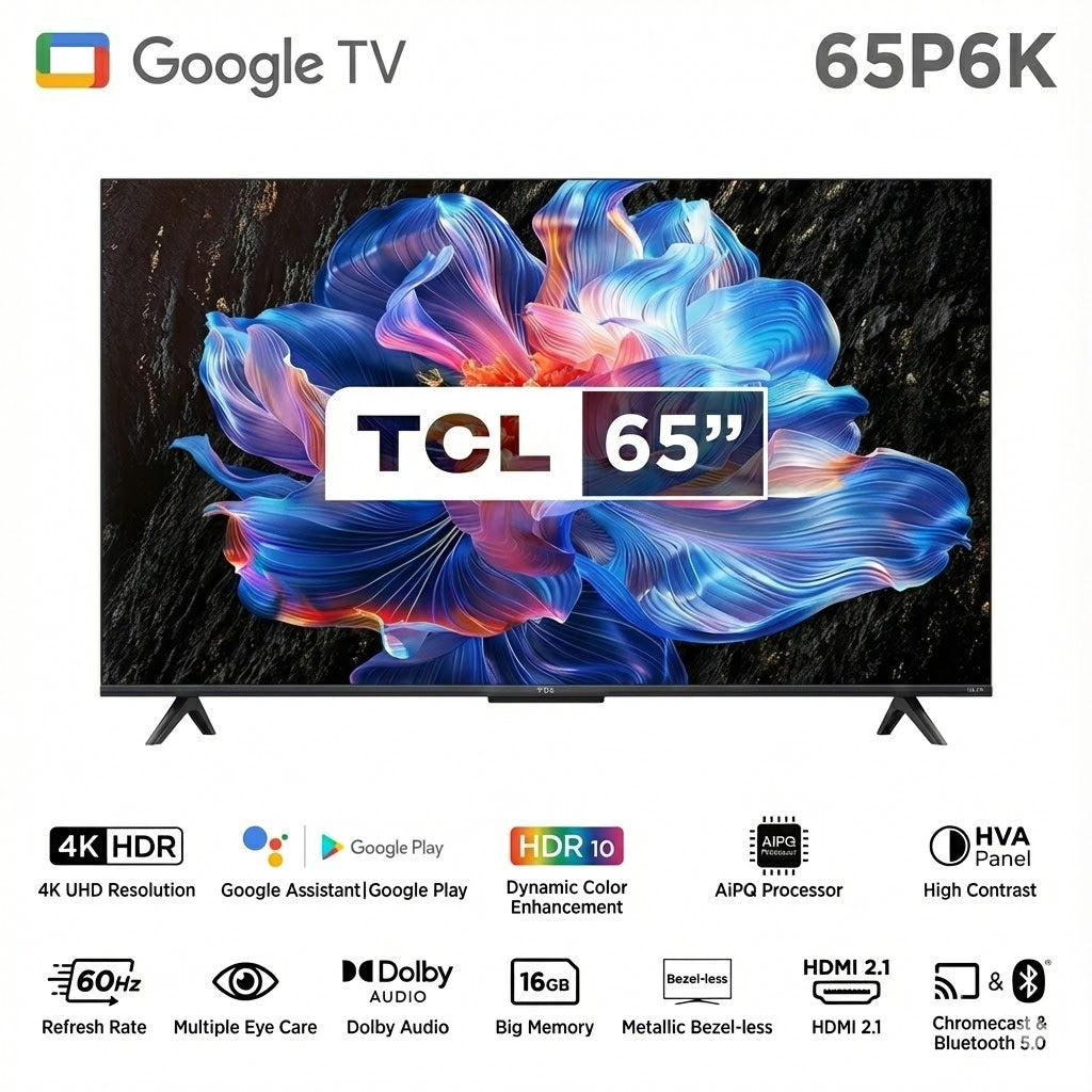 TCL 65" P6K 4K HDR TV - 65P6K