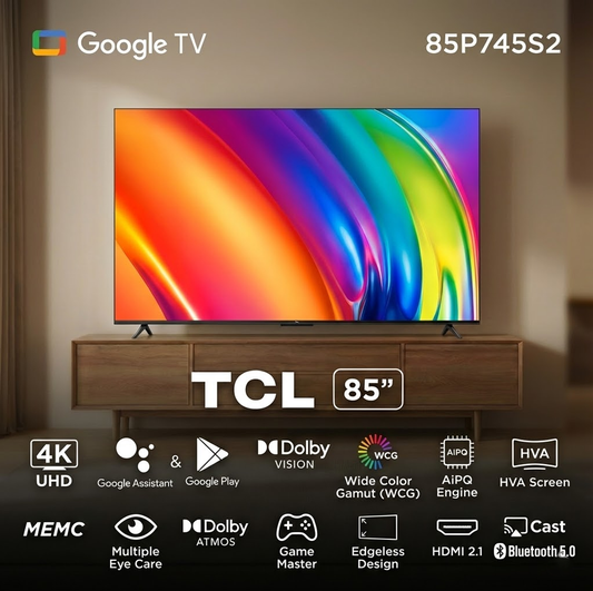TCL 85" 4K UHD TV - 85P745S2