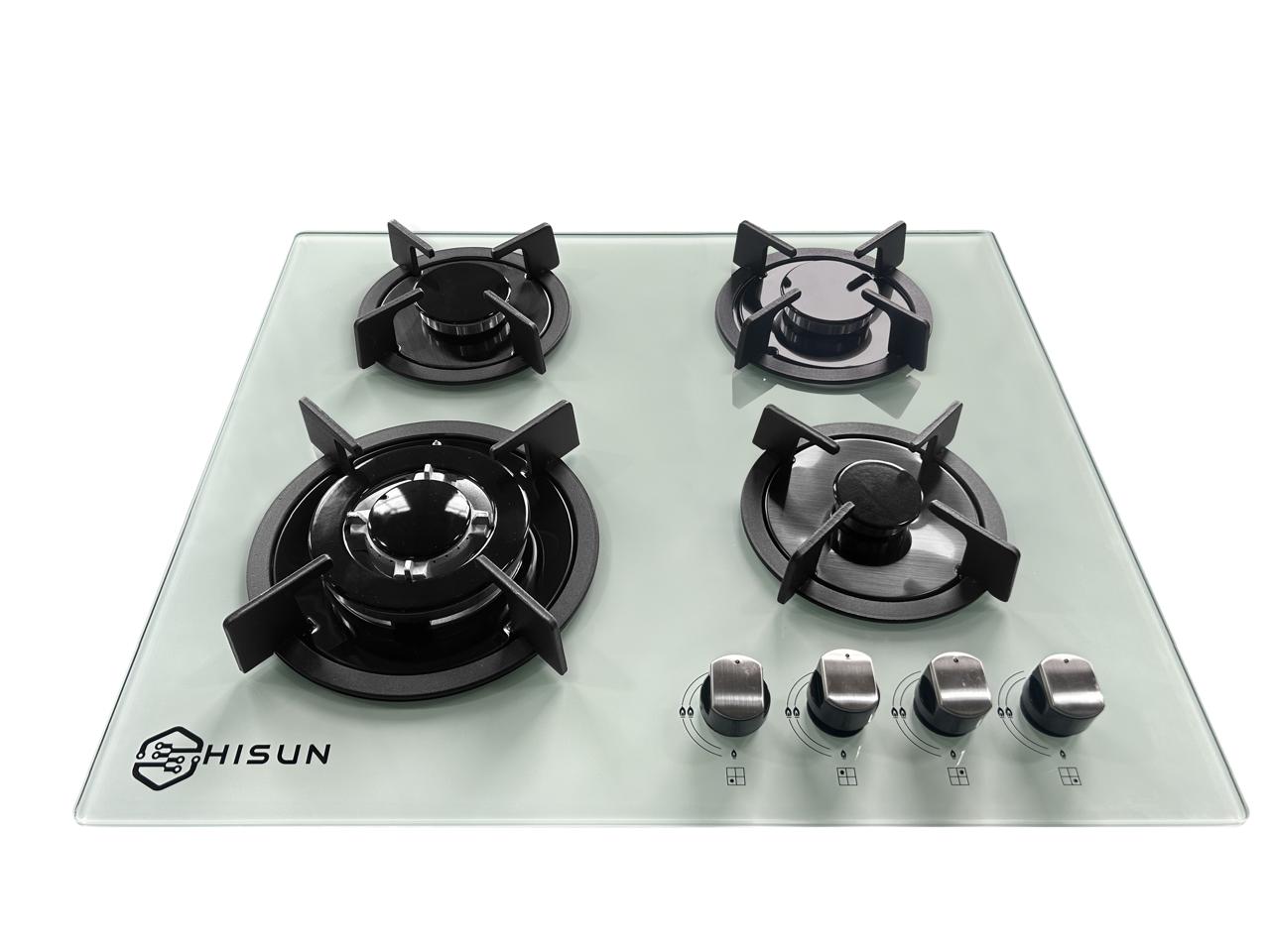 Hisun 4 Burner Gas Stove White - AQB412