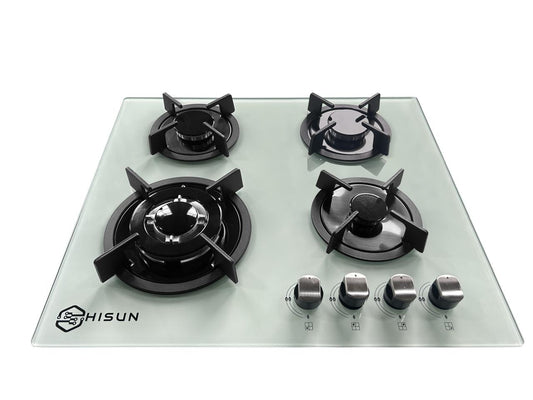 Hisun 4 Burner Gas Stove White - AQB412