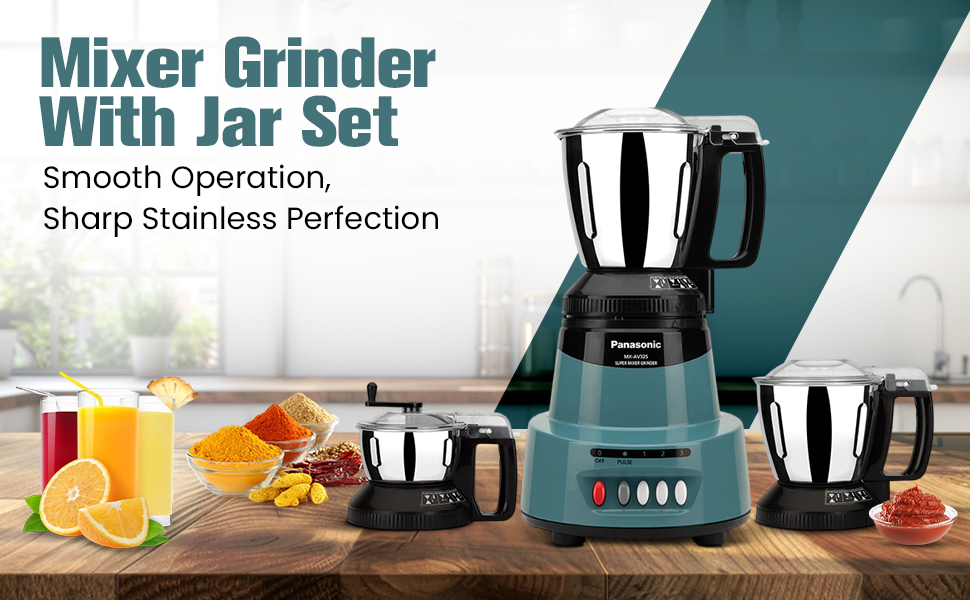 Panasonic Super Mixer Grinder 3 Jars - MXAV325