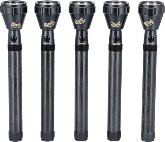 Geepas 5 in 1 Rechargeable LED Flashlight - GFL4669N