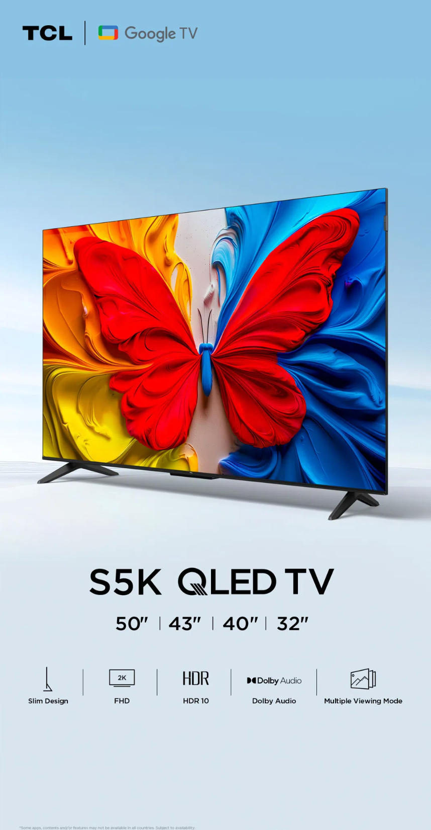 TCL 43" QLED TV - 43S5K