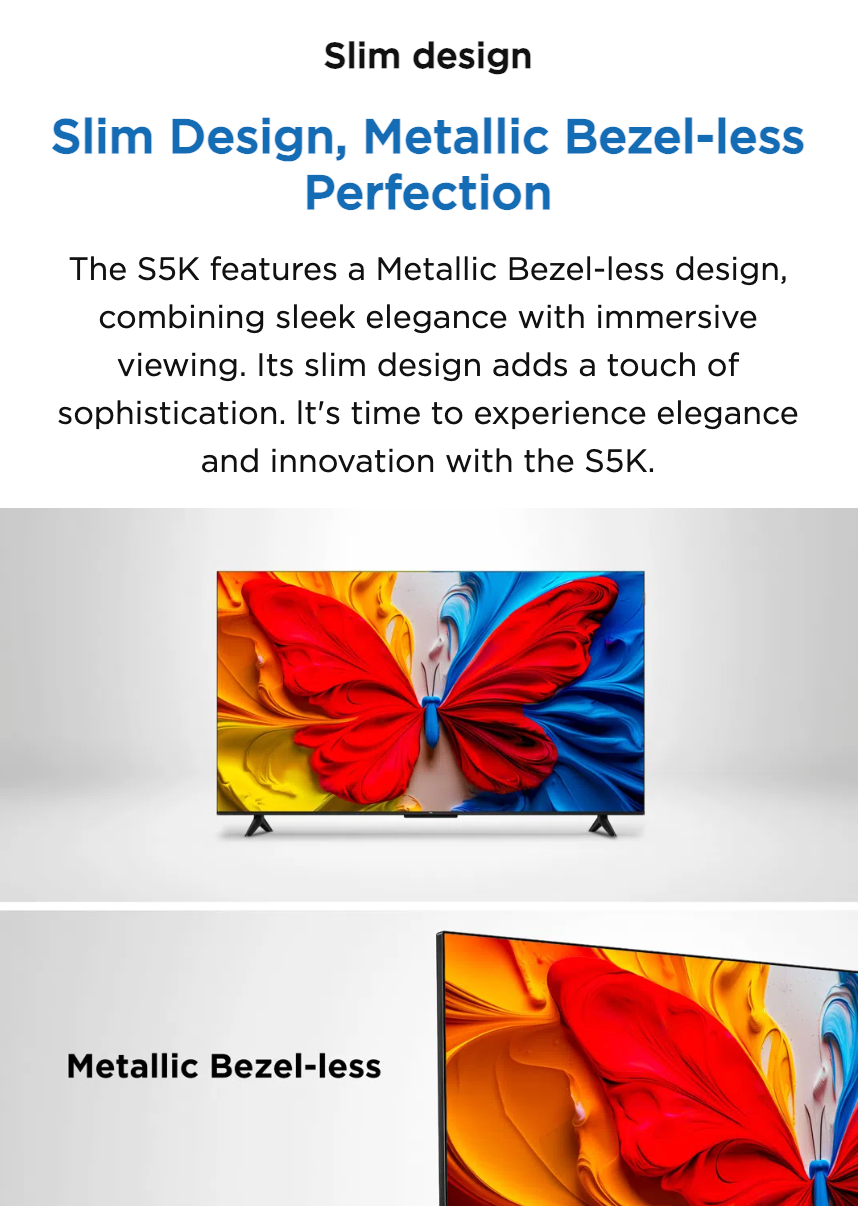 TCL 43" QLED TV - 43S5K