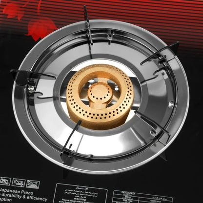 Geepas 3 Gas Burner Glass SS Frame - GGC31012