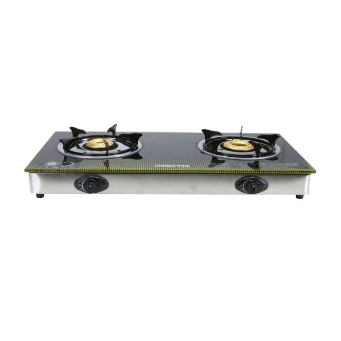 Geepas 2 Burner Glass Gas Stove - GK6758