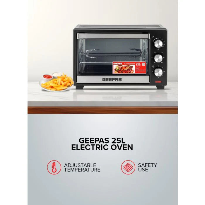 Geepas 25L Electric Oven Rotisserie - GO34040