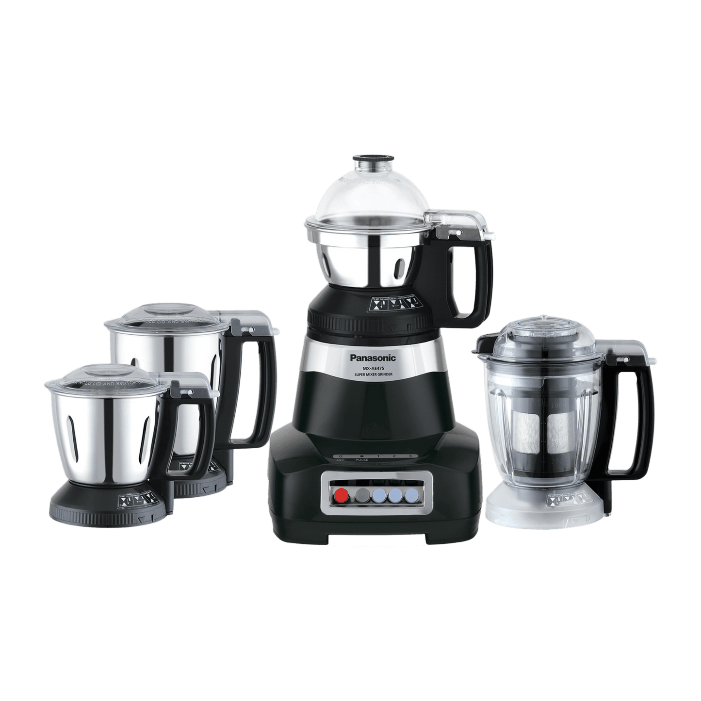 Panasonic 4 Jar Mixer Grinder Monster (Black) - MXAE475