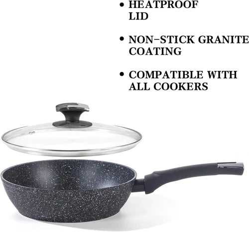 Shuaidebao 28CM Fry Pan with Lid