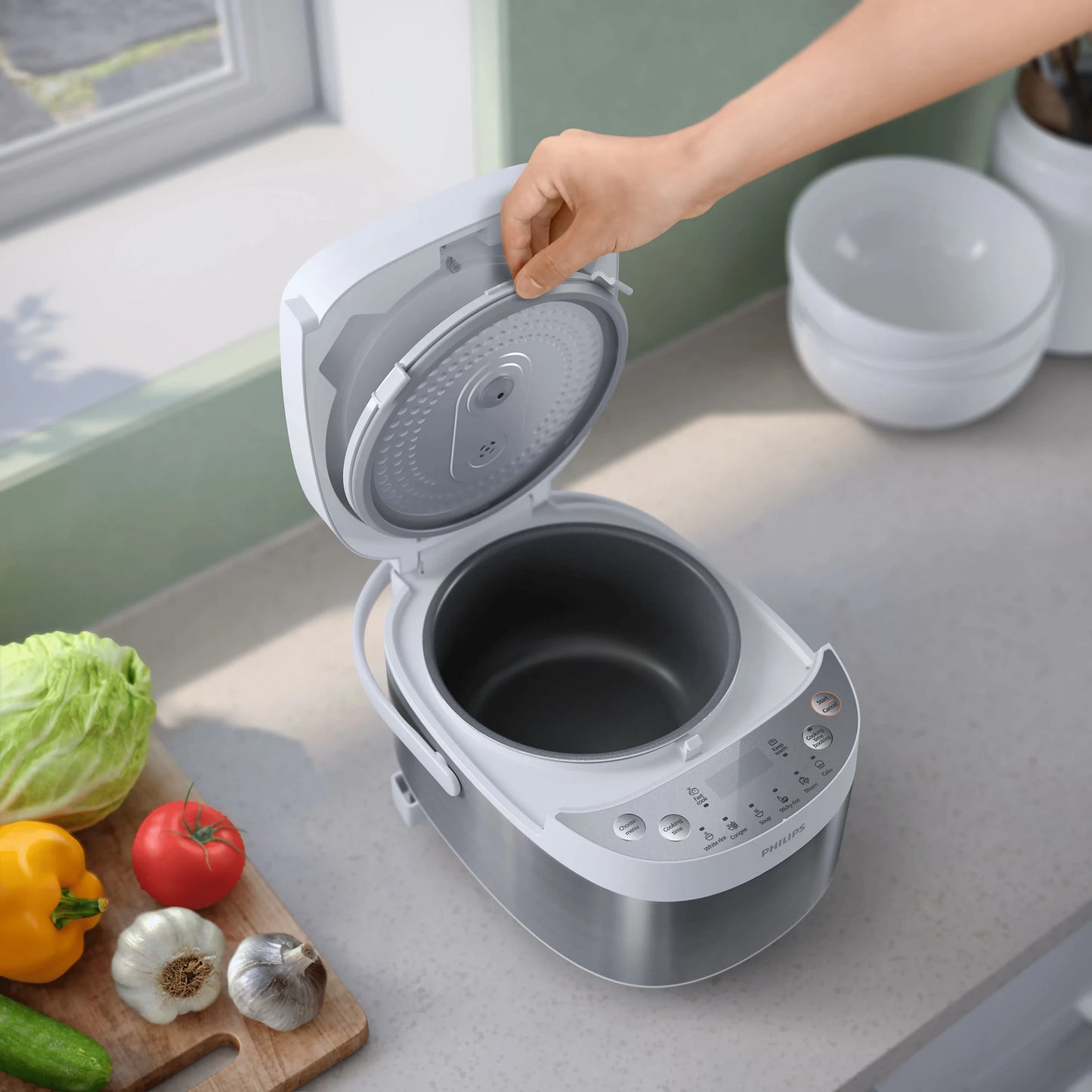 Philips 0.85L Mini Rice Cooker - HD3170/62